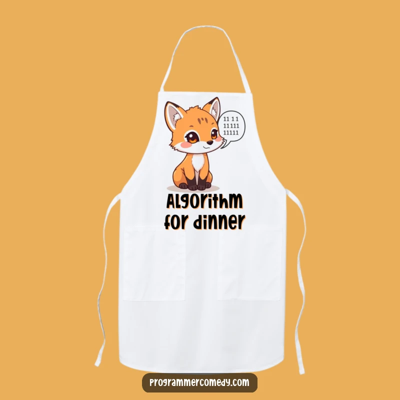 Funny Fox Coder Apron - Hilarious Kitchen Tech Gift