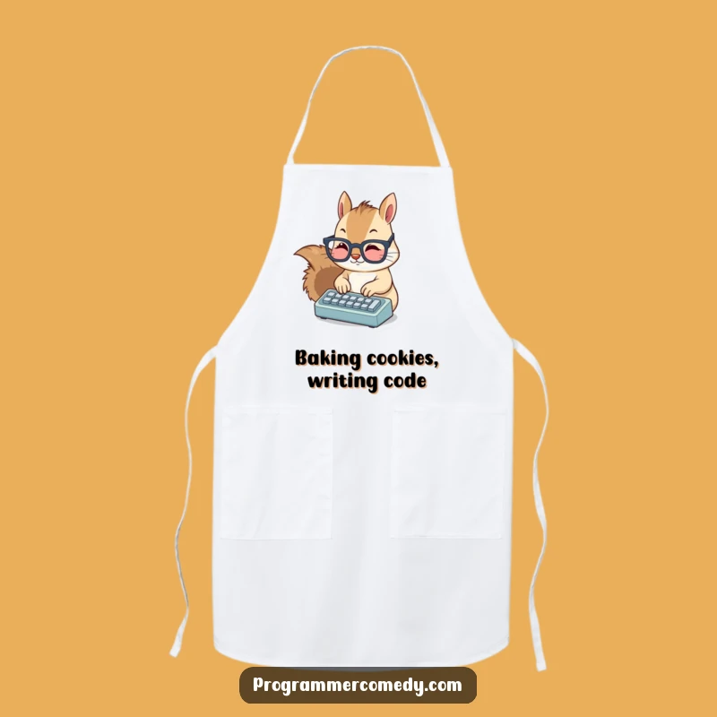 Funny Squirrel Chef Apron: Cook Up Fun with This Enthusiastic Foodie