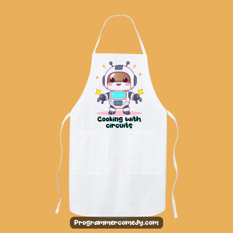Funny Robot Animal Apron: Cook with Power and Playful Tech Spirit