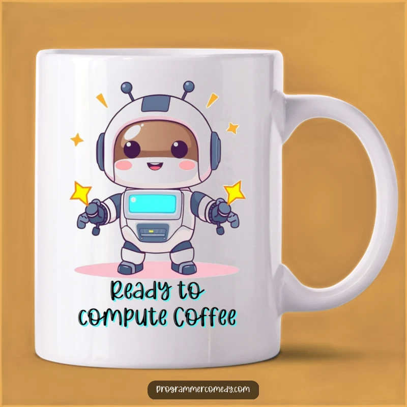 Funny Robot Animal Mug: Power Up Your Mornings with Joyful Tech Humor