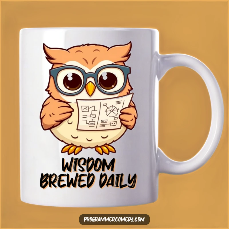 Funny Wise Owl Professor Mug - Perfect Smart Gift for Nerdy Intellectuals