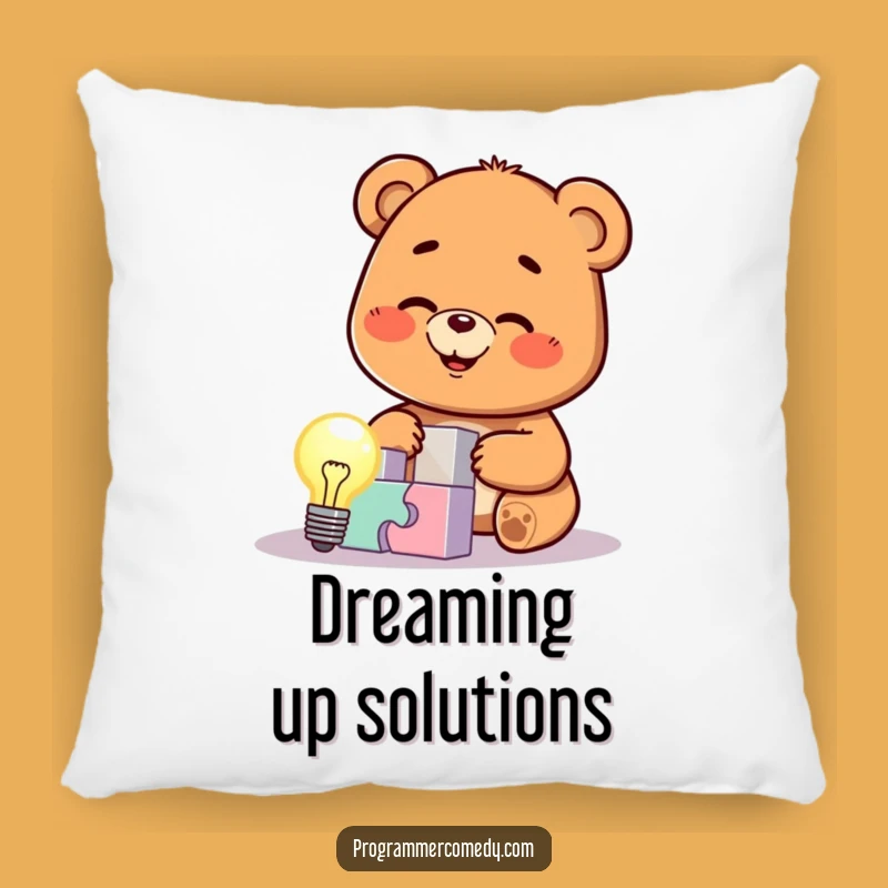 Funny Bear Cub Puzzle Pillow: Comfort Meets Cleverness for Gifts
