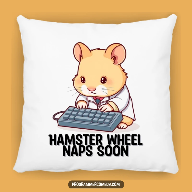 Funny Hamster Scientist Pillow: Cozy Lab Coat - A Hilarious & Soft Gift