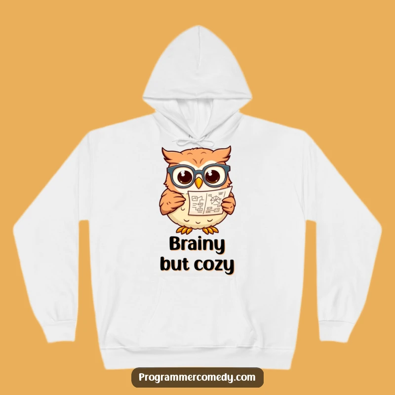 Funny Owl Professor Hoodie - Cozy & Hilarious Smart Gift for Thinkers
