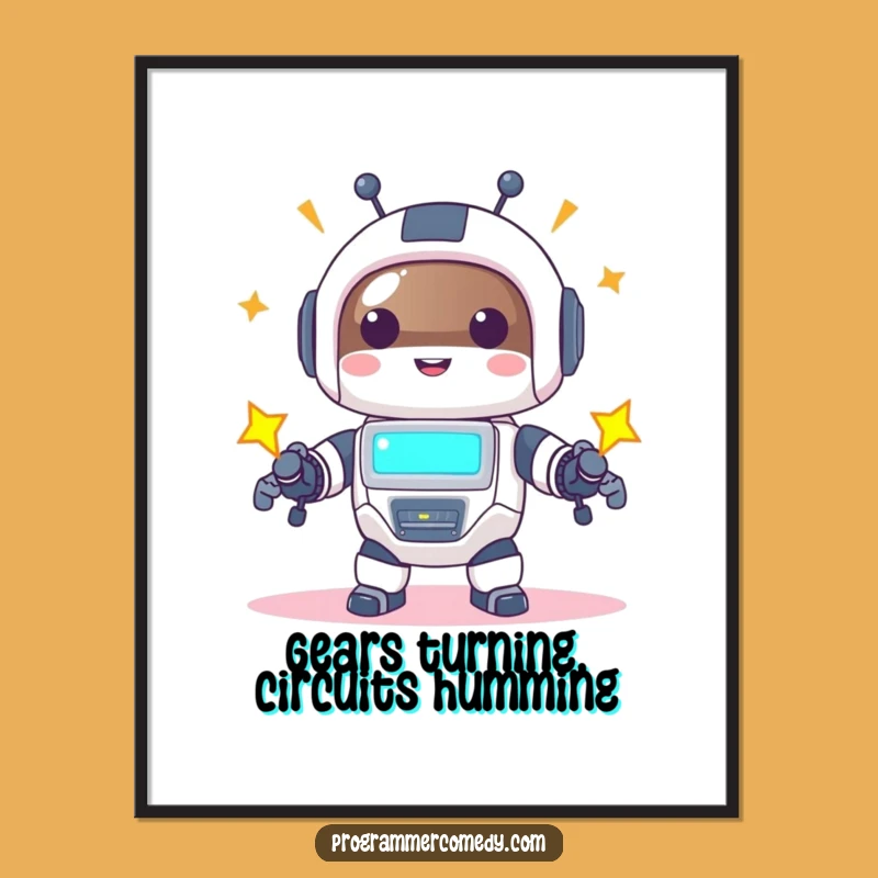 Free Printable Robot Animal Wall Art: Powering Up, Whimsical Downloadable Decor for Tech Enthusiasts